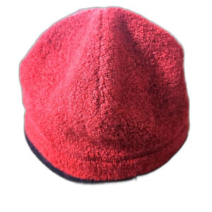 EMS Eastern Mountain Sports Red & Black Wool Blend Beanie Cap